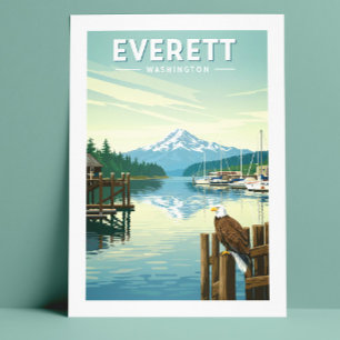 Vintage Everett Washington Postcard
