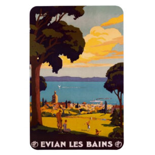 Vintage Évian-les-Bains, Rhône-Alpes, France - Magnet