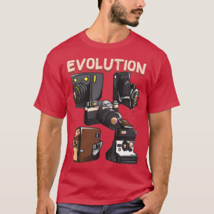 Vintage Evolution of the Camera Photography   (2)  T-Shirt