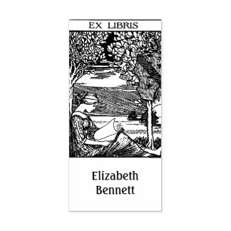 Vintage Ex Libris Bookplate Rubber Stamp