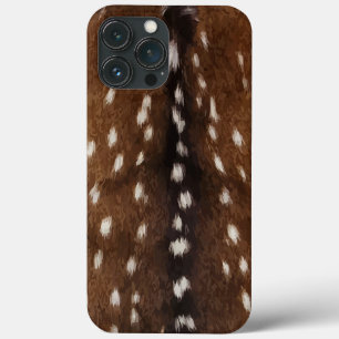 Vintage Exotic Axis Deer Hide Print iPhone 13 Pro Max Case