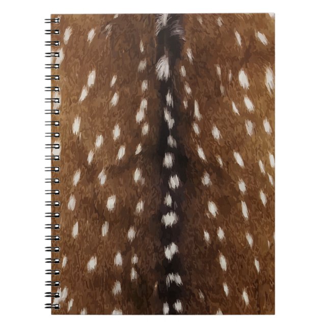 Vintage Exotic Axis Deer Hide Print Notebook (Front)