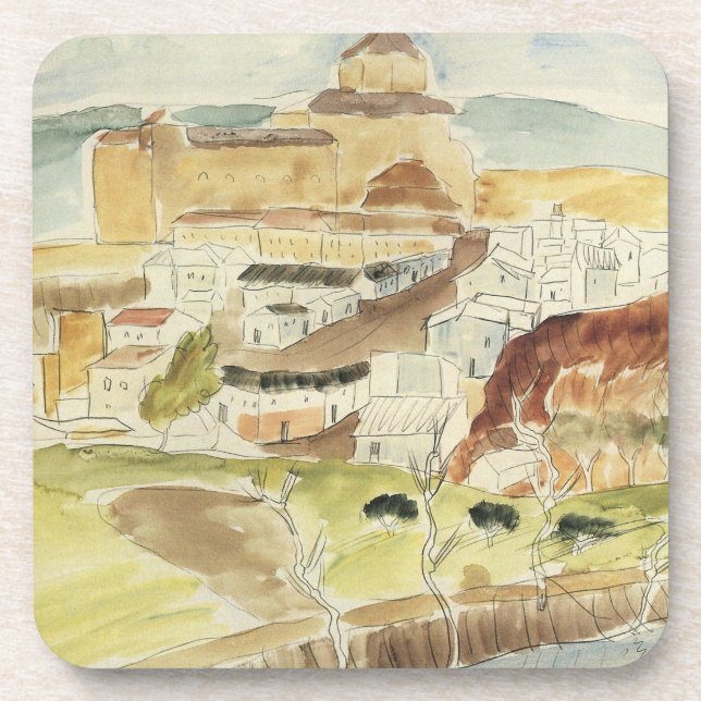 Vintage Expressionism, Almeria by Walter Gramatte Coaster (Front)