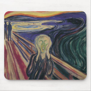 Vintage Expressionism, The Scream by Edvard Munch Mouse Pad