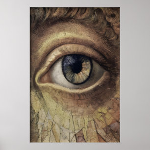 Vintage Eye Prints Set, Dark Academia Gallery Wall