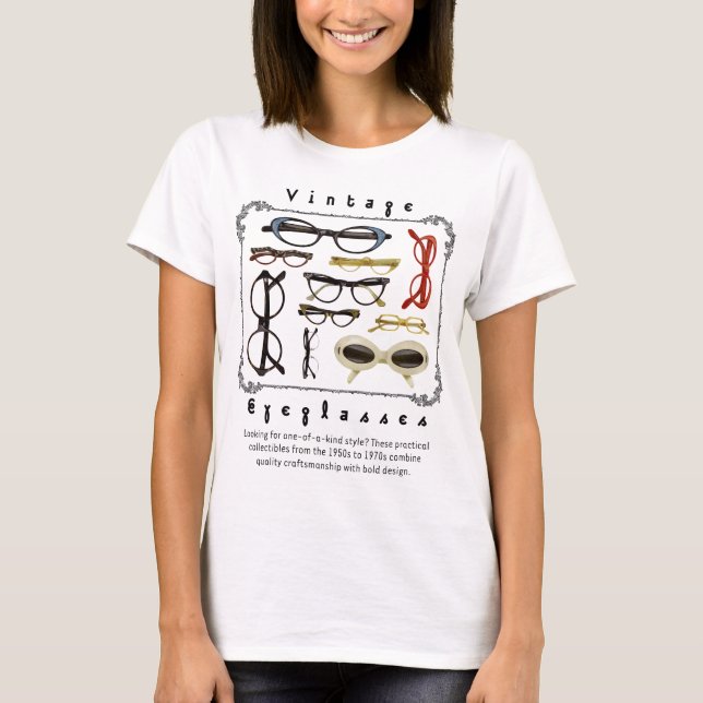 Vintage Eyeglasses 01 T-Shirt (Front)