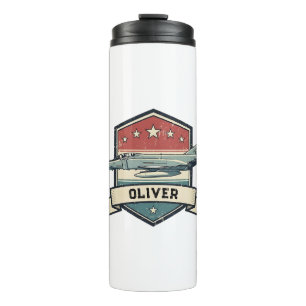 Vintage F-4 Phantom Badge Thermal Tumbler