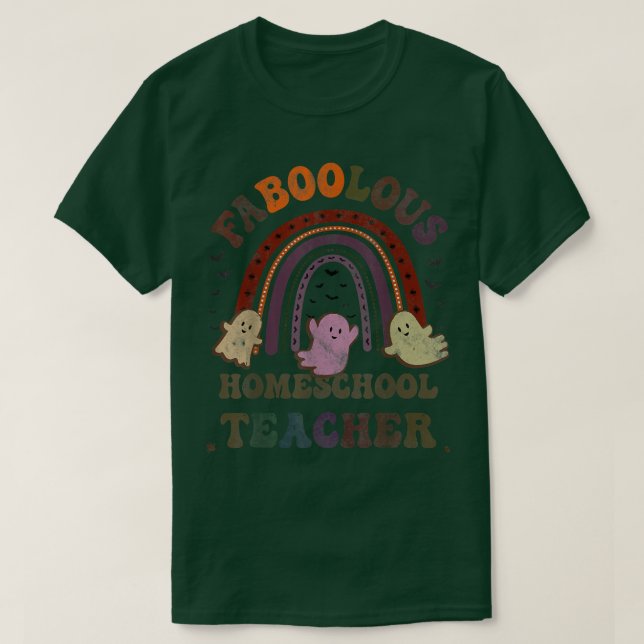 Vintage FaBOOlous HOMESCHOOL TEACHER Costume This  T-Shirt (Design Front)