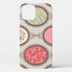 Vintage Fabric: Patchwork Seamless Design. iPhone 12 Case