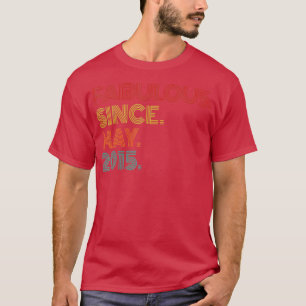 Vintage Fabulous Since May 2015 Retro 8th Birthday T-Shirt