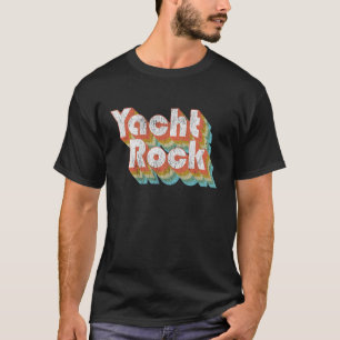 Vintage Fade Yacht Rock Party Boat Drinking T-Shirt