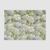Vintage Faded Blue Hydrangea Floral Pattern