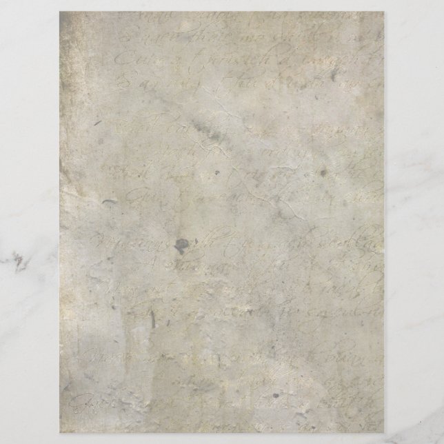 Vintage Faded Dark Grunge  Letterhead (Front)