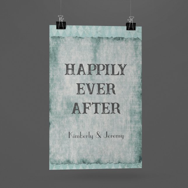 Vintage & Faded Green Add Your Own  Poster (Creator Uploaded)