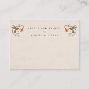 Vintage Faecore Floral Tea Advice Cards