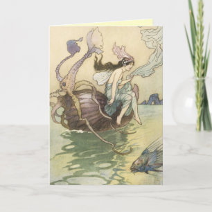 Vintage Faerie Greeting Card