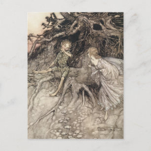Vintage Faerie Postcard