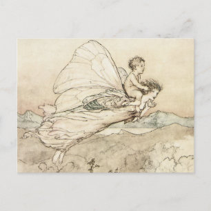 Vintage Faerie Postcard
