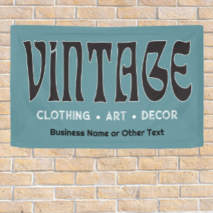 Vintage Fair or Flea Market Booth Banner