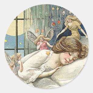 vintage faires classic round sticker