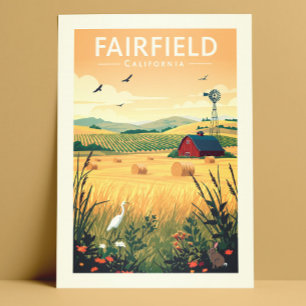 Vintage Fairfield California Postcard