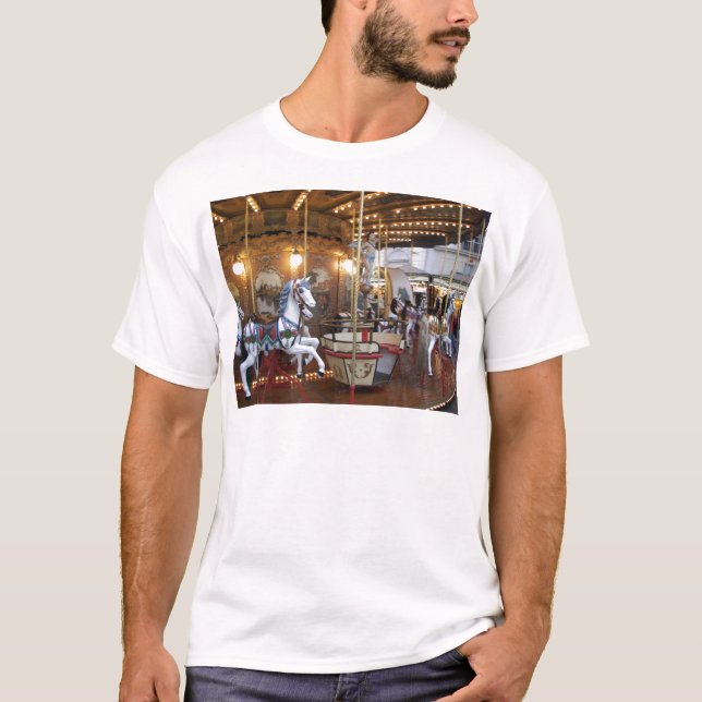 Vintage Fairground Carousel T-Shirt (Front)