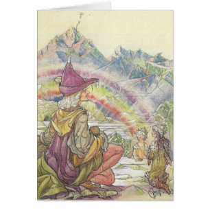 Vintage - Fairies and Rainbow,