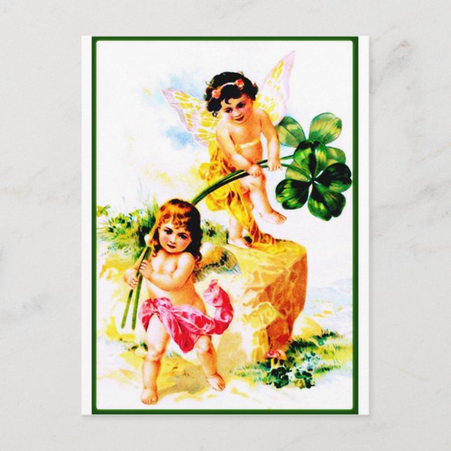 Vintage Fairies Postcard (Front)