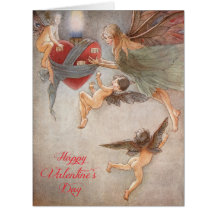 Vintage Fairies with Heart by Florence Anderson