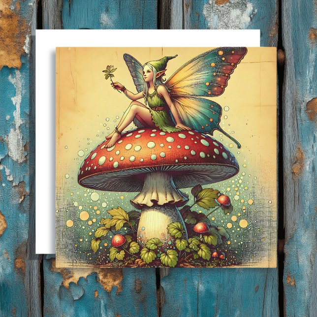 Vintage Fairy and Mushrooms  (Creator Uploaded)