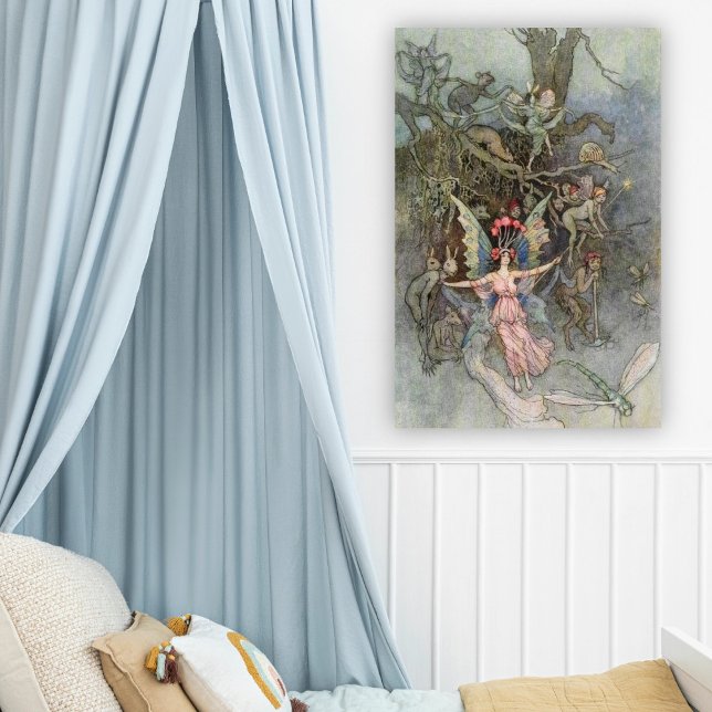 Vintage Fairy Art Warwick Goble The Vearies Poster (Creator Uploaded)