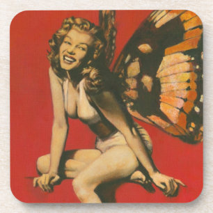 Vintage Fairy Cork Coaster