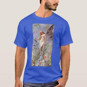 Vintage Fairy Flowers Fairycore Aesthetic Fairywav T-Shirt