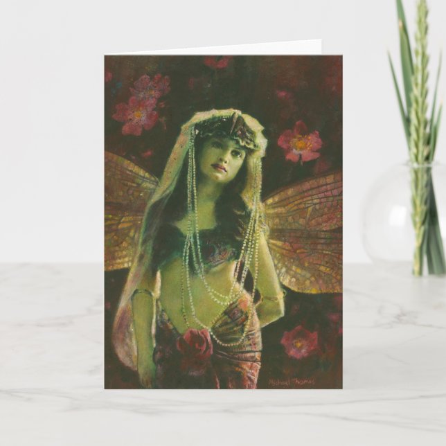 Vintage Fairy Greetings Card (Front)