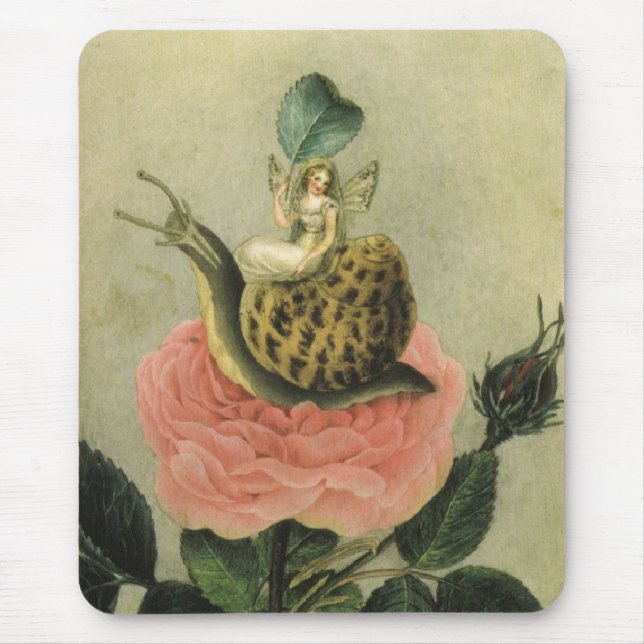 Vintage - Fairy in a Garden, Mouse Pad (Front)