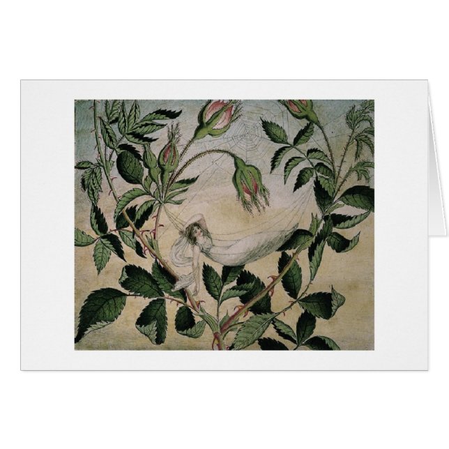 Vintage - Fairy in a Hammock, (Front Horizontal)