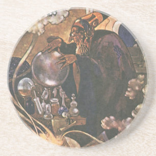 Vintage Fairy Tale, Aladdin and the Magic Lamp Coaster
