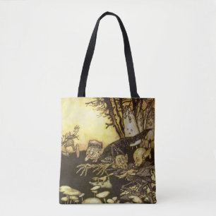 Vintage Fairy Tale, Band of Workmen by Rackham Tote Bag