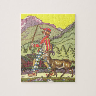 Vintage Fairy Tale, Boy and the North Wind, Hauman Jigsaw Puzzle