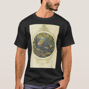 Vintage Fairy Tale Butterfly and Bumble Bee Spider T-Shirt