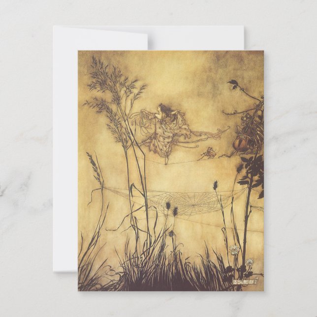 Vintage Fairy Tale by Arthur Rackham Invitation (Front)
