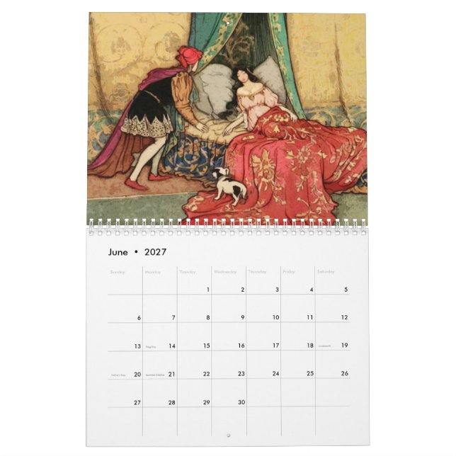 Vintage Fairy Tale Calendar (Jun 2027)