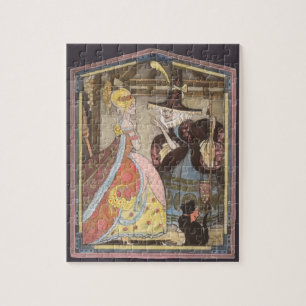 Vintage Fairy Tale, Cinderella and Fairy Godmother Jigsaw Puzzle