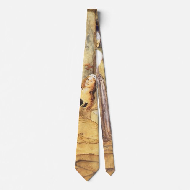 Vintage Fairy Tale Cinderella with Fairy Godmother Tie (Front)