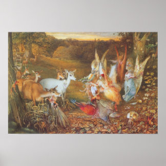 Vintage Fairy Tale, Enchanted Forest by Fitzgerald Poster