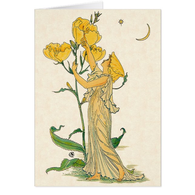 Vintage Fairy Tale, Evening Primrose, Walter Crane (Front)