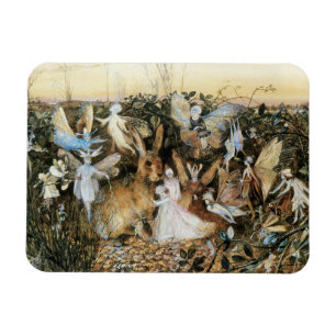 Vintage Fairy Tale Fairy Twilight, John Fitzgerald Magnet