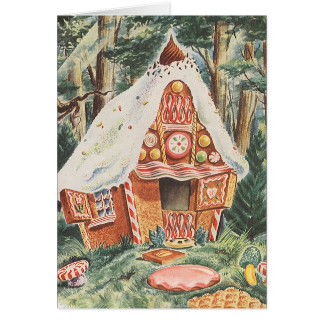 Vintage Fairy Tale, Hansel and Gretel Candy House (Front)