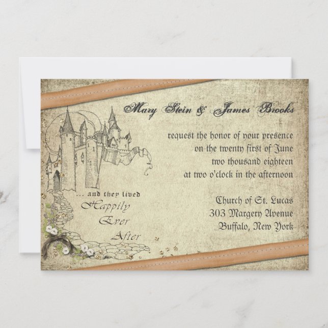 Vintage Fairy Tale Invitation (Front)