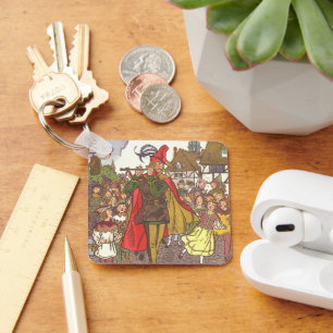 Vintage Fairy Tale Pied Piper of Hamelin by Hauman Key Ring